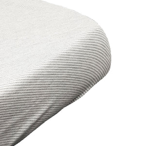 little acorn | Grey Pinstripe Moses Basket Fitted Sheet