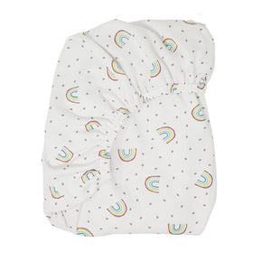 little acorn | Rainbows Cot Fitted Sheet