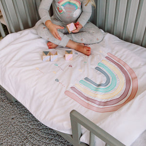 Rainbow Cot Duvet Cover Set