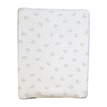 little acorn | 2 in 1 Moses Basket Fitted Sheet / Changing Mat Cover - Rainbows