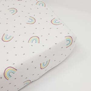 little acorn | Rainbows Cot Fitted Sheet