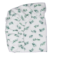 Moegs & Me | 2 in 1 Moses Basket Fitted Sheet / Changing Mat Cover - Sage Leaf