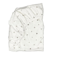 little acorn | Triangles Cot Fitted Sheet