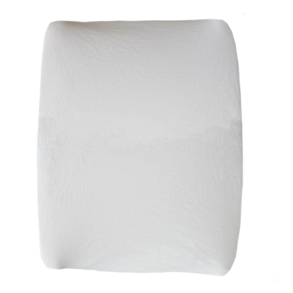 little acorn | 2 in 1 Moses Basket Fitted Sheet / Changing Mat Cover - White