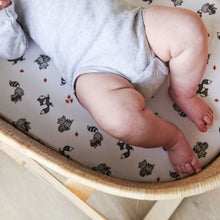 little acorn | 2 in 1 Moses Basket Fitted Sheet / Changing Mat Cover - Woodland Animals