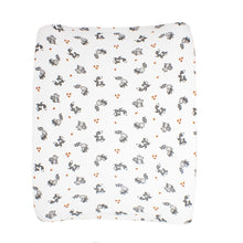 little acorn | 2 in 1 Moses Basket Fitted Sheet / Changing Mat Cover - Woodland Animals