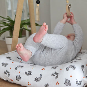 little acorn | 2 in 1 Moses Basket Fitted Sheet / Changing Mat Cover - Woodland Animals