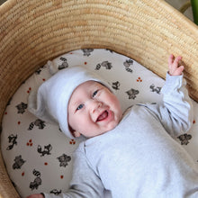 little acorn | 2 in 1 Moses Basket Fitted Sheet / Changing Mat Cover - Woodland Animals