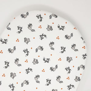 little acorn | 2 in 1 Moses Basket Fitted Sheet / Changing Mat Cover - Woodland Animals