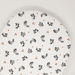 little acorn | Moses Basket Fitted Sheet - Woodland Animals