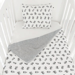 little acorn | Zany Zebra Cot Duvet Set - Babes & Kids Cot Baby Bedding