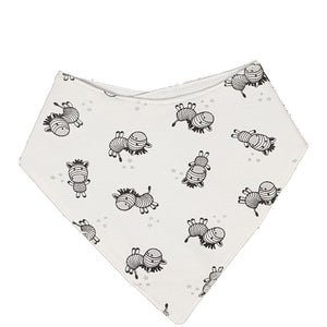 little acorn | Waterproof Zebra Bandana Dribble Bib