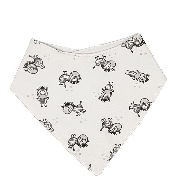 little acorn | Waterproof Zebra Bandana Dribble Bib