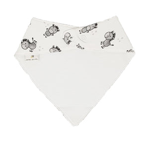 little acorn | Waterproof Zebra Bandana Dribble Bib