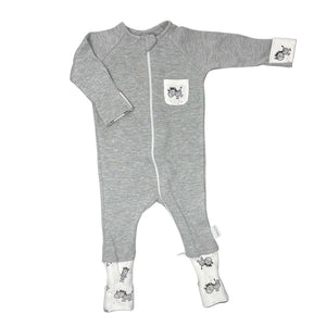 little acorn | *Limited edition* Grey Melange Zebra Zippy Grow
