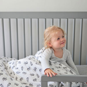 little acorn | Zebra Cot Duvet Cover Set