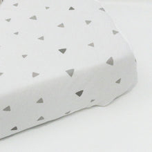 little acorn | Triangles Cot Fitted Sheet