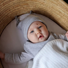 little acorn | 2 in 1 Moses Basket Fitted Sheet / Changing Mat Cover - White