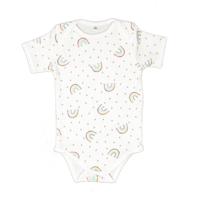 little acorn - Short Sleeve Rainbow Onsie  / Bodysuit