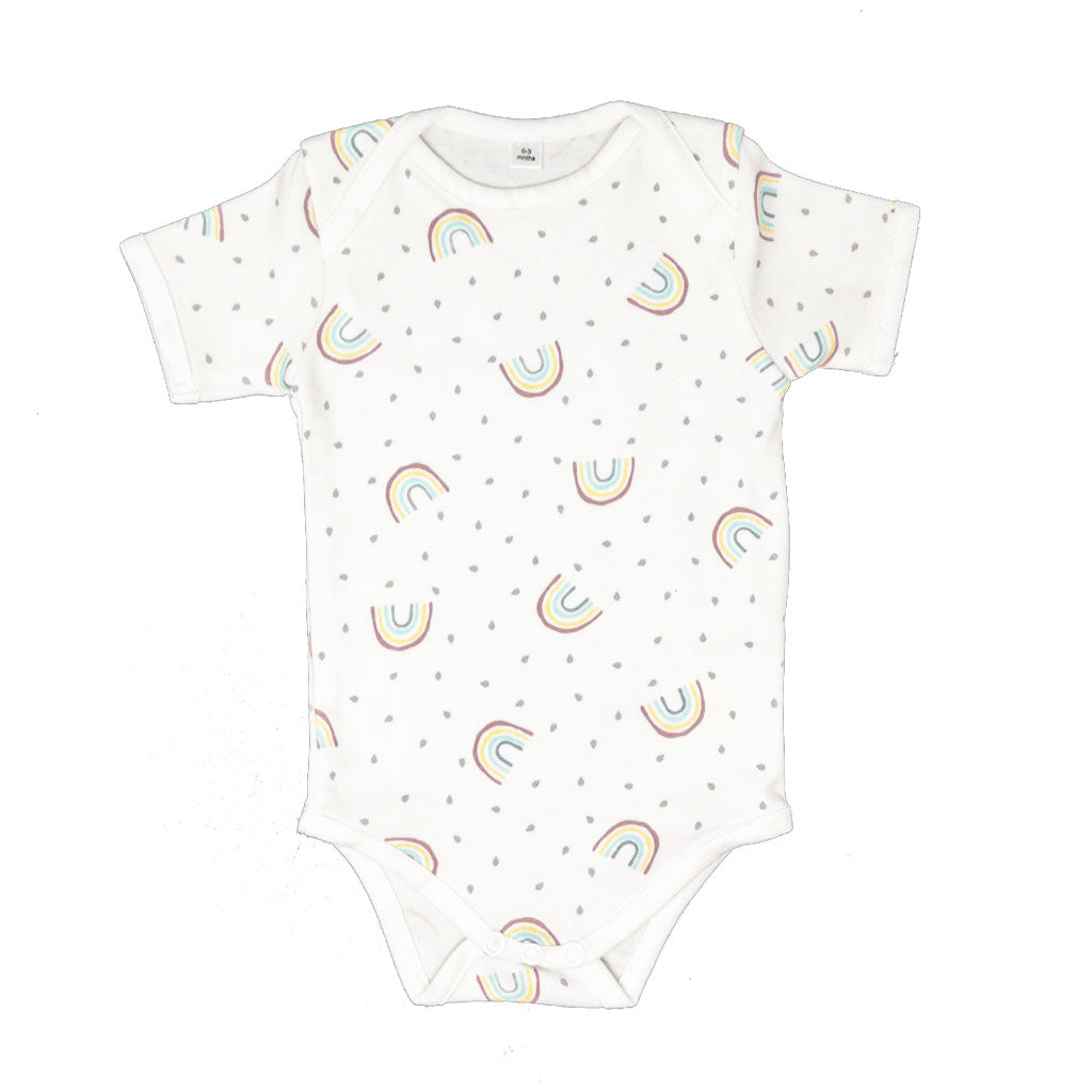 little acorn - Short Sleeve Rainbow Onsie  / Bodysuit