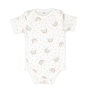 little acorn - Short Sleeve Rainbow Onsie  / Bodysuit