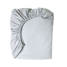 Baby Basics | 100% Cotton Percale Cot Fitted Sheet - Grey