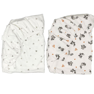 2 pack | 2in1 Fitted Cot Sheet