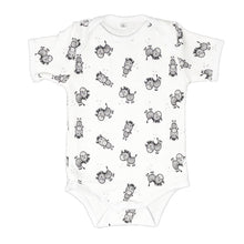 little acorn - Short Sleeve Zebra Onsie  / Bodysuit
